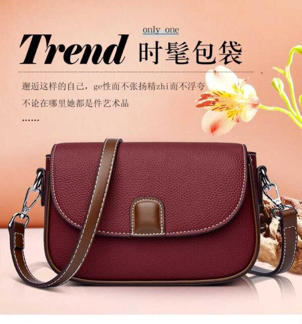 Women Fashion Crossbody Handbags Bags (Maroon Color) - Image 2